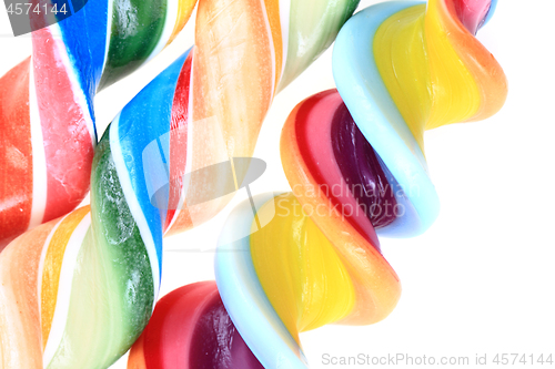 Image of color lolly pops isolated