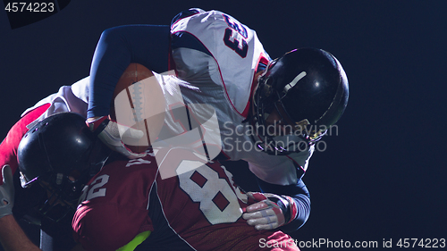 Image of American football players in action