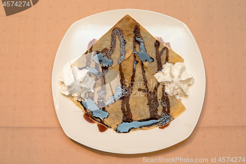 Image of Chocolate Sauce Crepes
