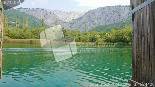 Image of River Cetina, Croatia. A beautiful landscape near Omis