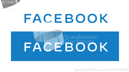 Image of Kiev, Ukraine - November 28, 2019 Facebook logo vector illustration. Facebook is one of the largest online social networks in the world.