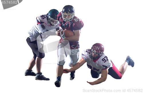 Image of American football players in action