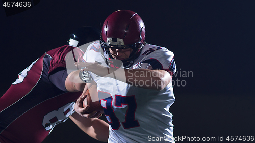 Image of American football players in action