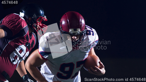 Image of American football players in action