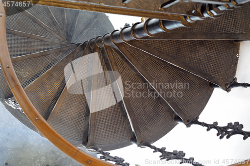 Image of Circular metal stairs