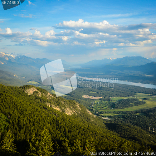 Image of Columbia Valley from Mount Swansea Britihs Columbia
