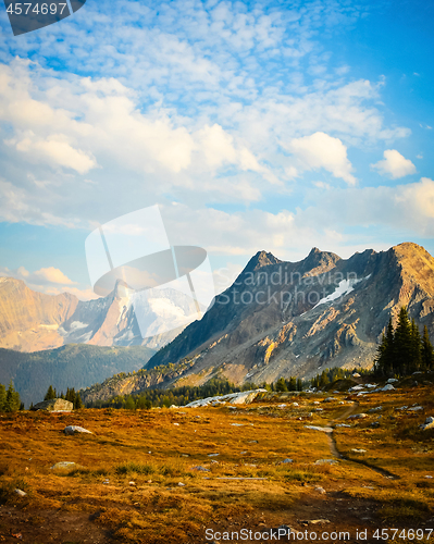 Image of Jumbo Pass - Purcell Mountain landscape in fall