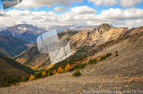 Image of Brewer Creek Landscape in Fall, British Columbia Canada