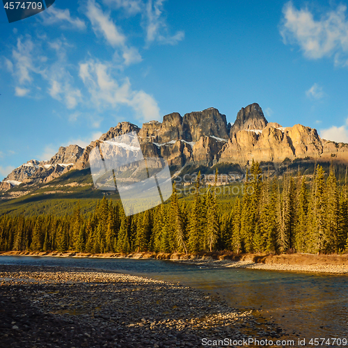 Image of Castle Mountain in Banff National Park Alberta