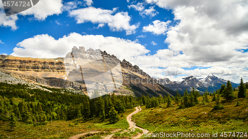 Image of Mountain view LDolomite Pass Banff National PArk