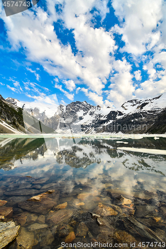 Image of Mountain view Lake of the Hanging Glacier