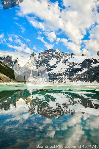 Image of Mountain view Lake of the Hanging Glacier