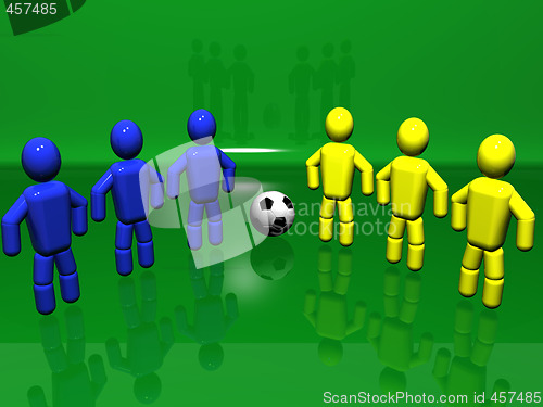 Image of Two soccer teams