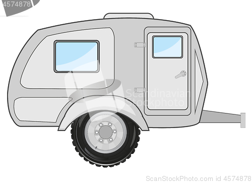 Image of Vector illustration vein lodge for passenger car