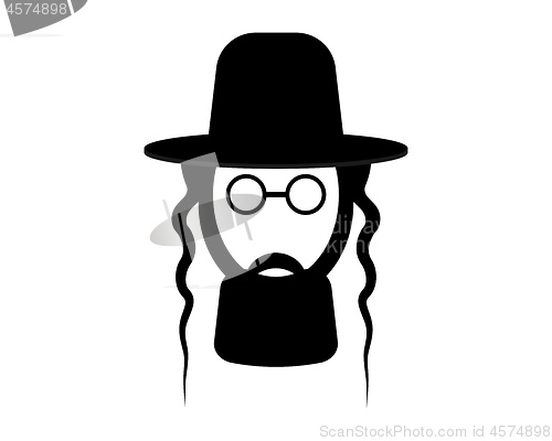 Image of face with hat and glasses
