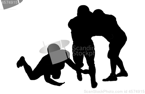 Image of American football players in action