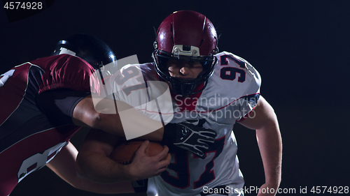 Image of American football players in action