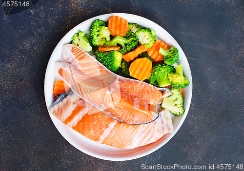 Image of salmon with salad
