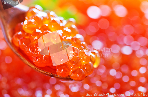 Image of red salmon caviar