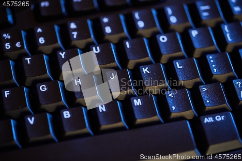 Image of Black Keyboard Detail