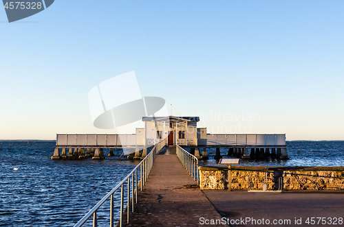 Image of Open air bath house by the city of Borgholm in Sweden