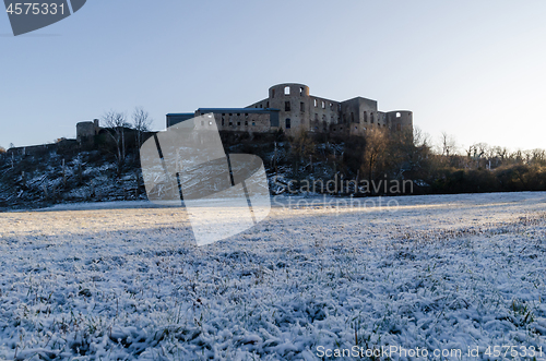 Image of Castle ruin by the city of Borgholm in Sweden