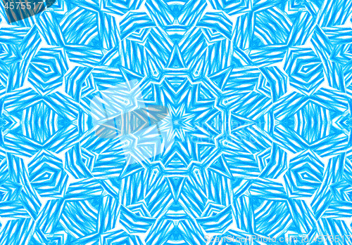 Image of Abstract bright blue concentric pattern