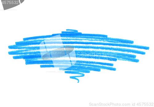 Image of Abstract bright blue touches texture on white