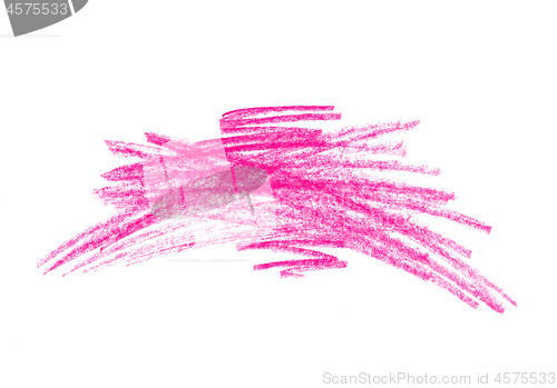 Image of Abstract bright pink touches texture on white