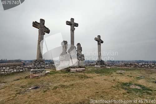 Image of Crosses on a hill