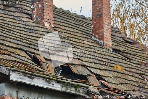 Image of Collapsed House Roof