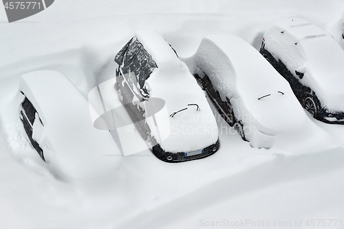 Image of Winter parking cars