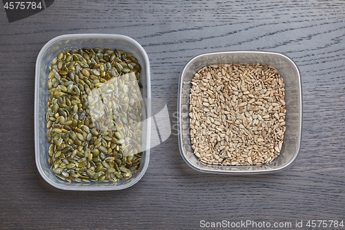 Image of Sunflower seeds in a jar