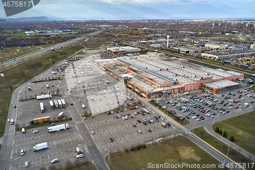 Image of Shopping Mall Aerial View, Auchan