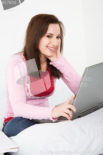 Image of Studying female student