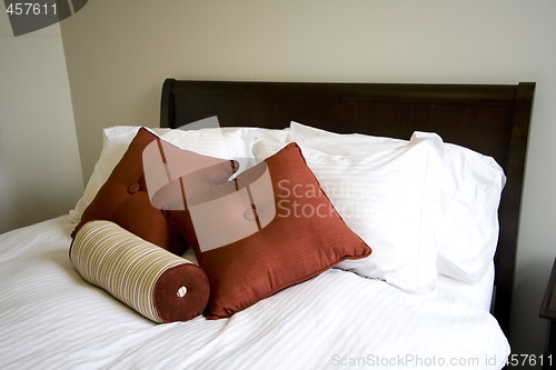 Image of Close up on a bed in a bedroom