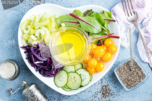 Image of ingredients for salad