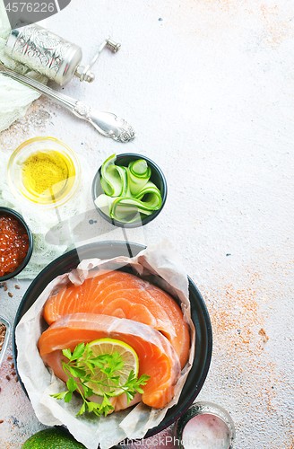 Image of salmon with salad