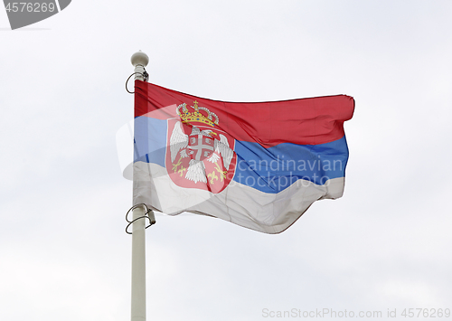 Image of Serbian Flag Wind