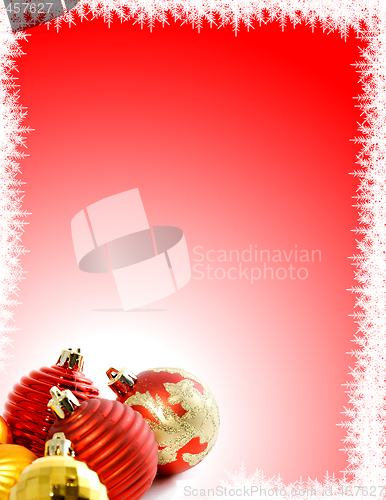Image of Christmas Background with Ornaments