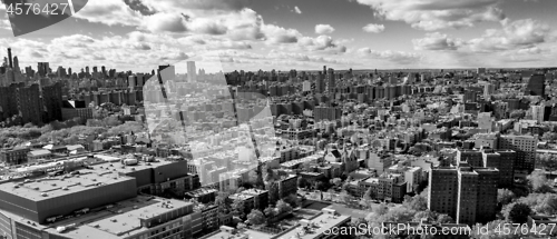 Image of Bright Sunny Day over Housing Authority Buildings in Harlem New 