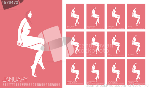 Image of Vector Erotic Calendar 2020