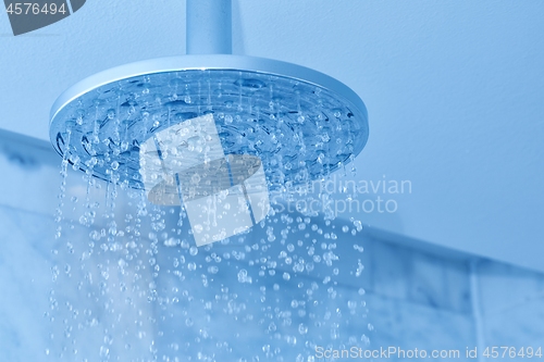 Image of Shower water flowing