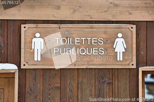 Image of Toilet signs for male and female