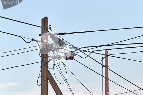 Image of Electric line post