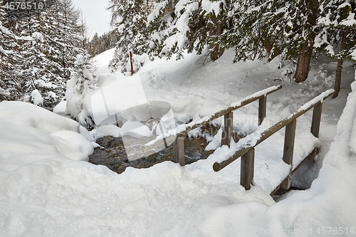 Image of Winter Snowy Mountain Hiking