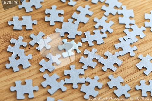 Image of Jigsaw puzzle pieces separately