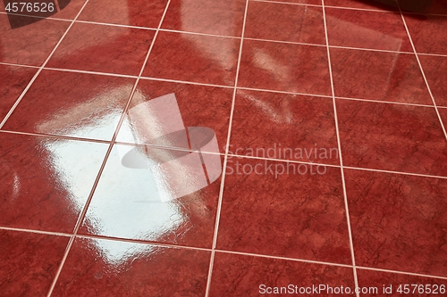 Image of Tiled bathroom floor