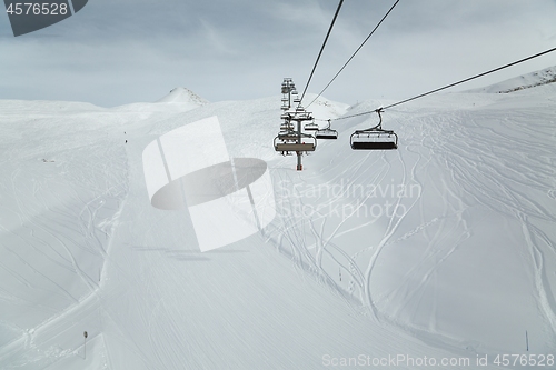 Image of Ski lift at a ski resort