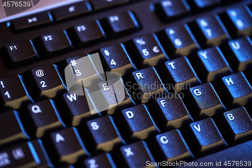 Image of Black Keyboard Detail